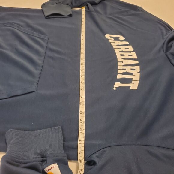 COPY - Carhartt Mens XL Hooded Sweatshirt Hoodie Blue - Picture 7 of 8